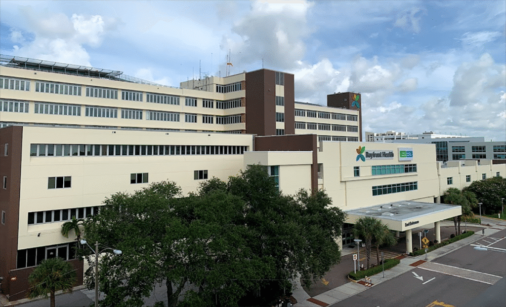 Bayfront Hospital before waterproofing treatment